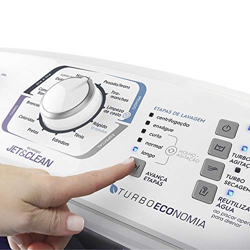 Máquina de Lavar 13kg Electrolux Turbo Economia, Silenciosa com Jet&Clean e Filtro Fiapos (LAC13) 12