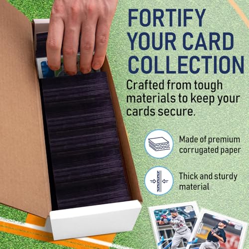 Premium Cardboard Storage Boxes For Trading Card | Trading Card Storage Box, Organizer For Sports, Baseball, Football, Basketball, MTG & TCG Collector Cards, Sports Cards Box Holder, Magic Boxes Bulk. - Thumbnail 5