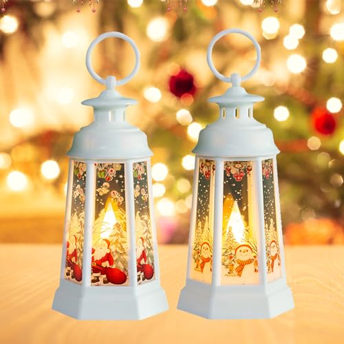 Weihnachts Laterne 2 Stück Mit LED Licht - Tischde Produktbild-Vorschau 2