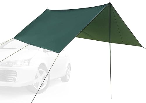 Miniatura 8 de Naysku Toldo lateral para automóvil, portátil, impermeable, refugio solar para automóvil, resistente al viento, a prueba de lluvia, toldo para auto,