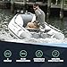 Newport 8ft 10in Dana Inflatable Sport Tender Dinghy Boat - 3 Person - 10 Horsepower - USCG Rated, White/Gray