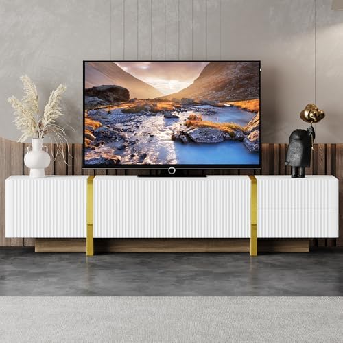 LostCat TV Stand for TVs up to 80 Inch, Entertainment