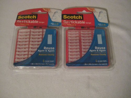 Pattes de fixation repositionnables Scotch double face amovible lot de 2