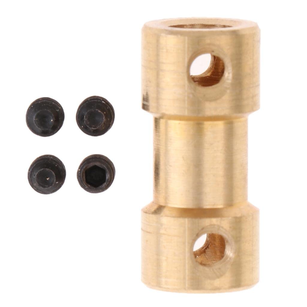 UJEAVETTE Brass Flexible Shaft Coupler Rigid Coupling Motor Connector 5Mm to 5Mm-image-17