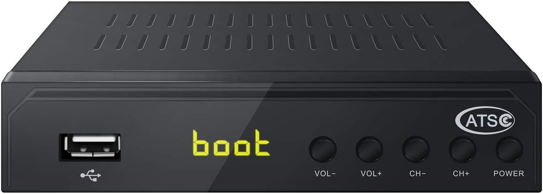 Digital Converter Box for ATSC TV with Recording, USB Multimedia Playback HDTV Set Top Box