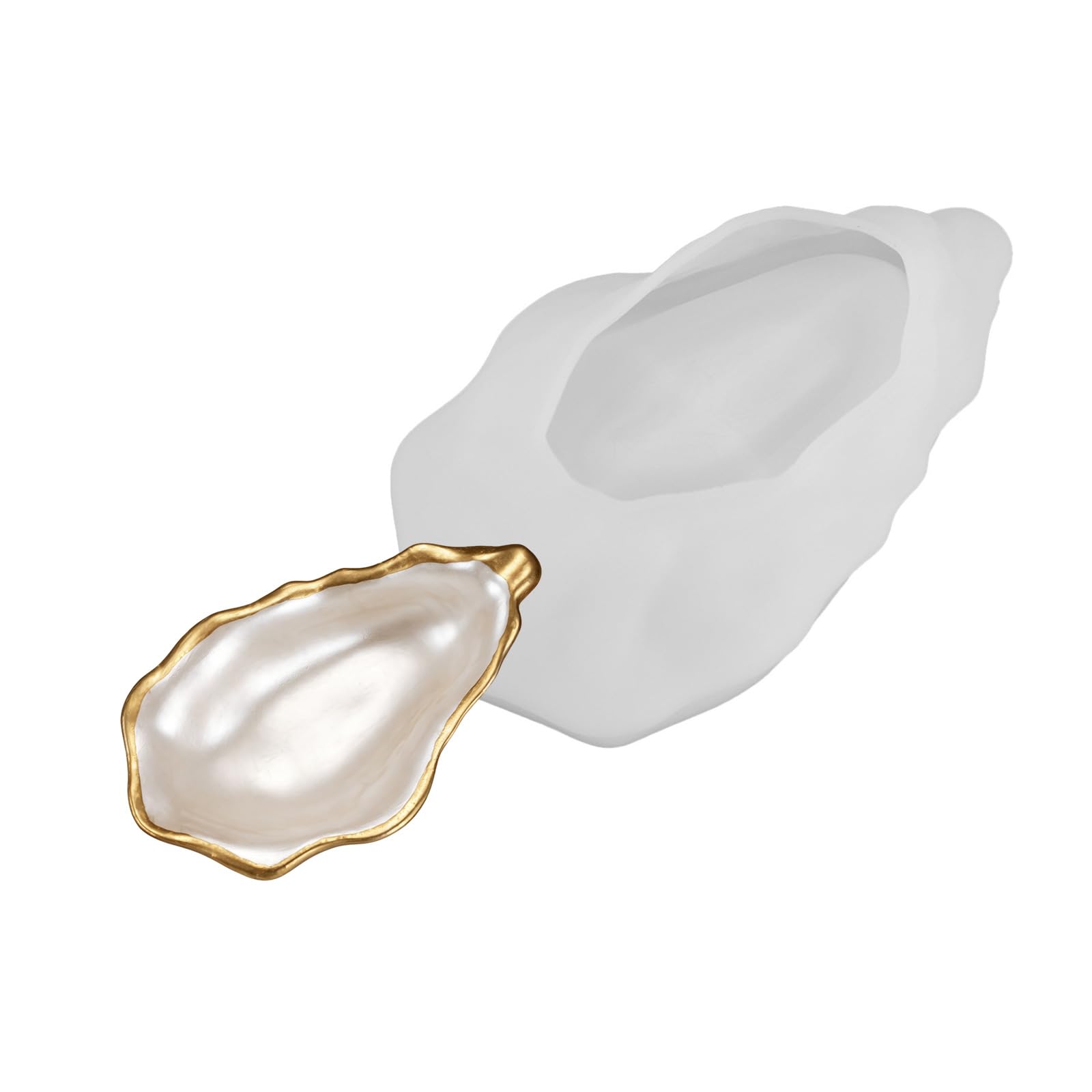 Shell Silicone Casting Mold for Decorative Tray Projects, Resin Plaster Cement Clay, Coastal Form Shell Resin Form Tray Casting Cavity Coastal Decor Supply Catchall Bowl