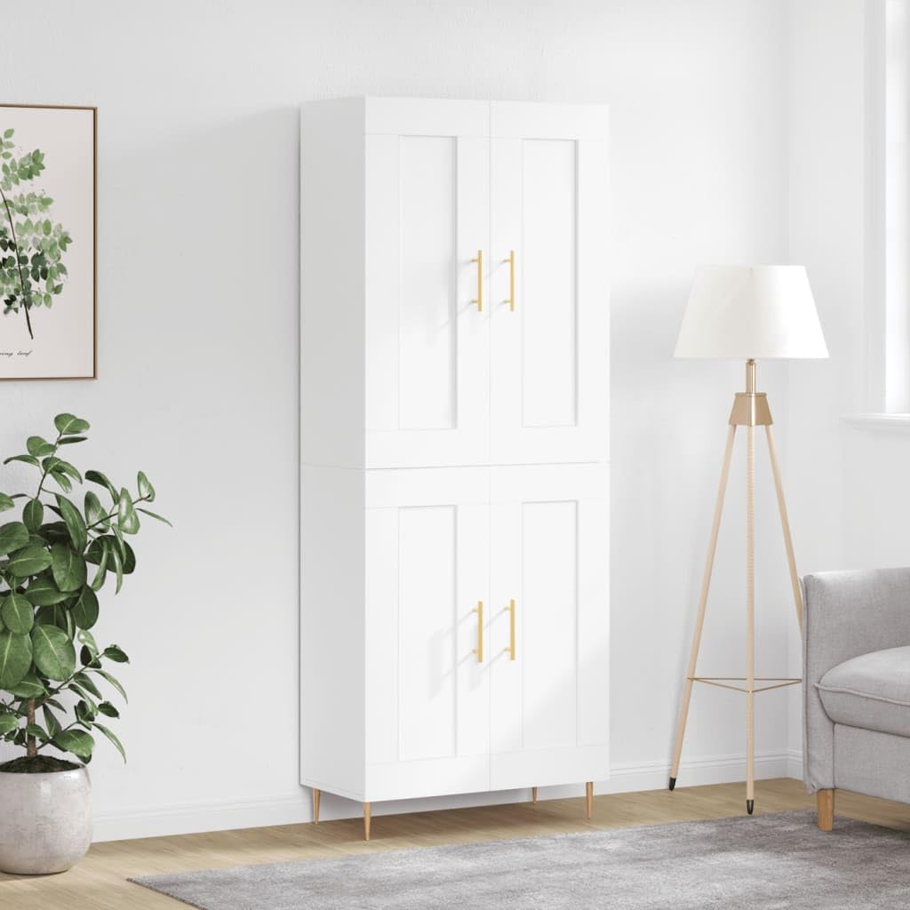 Meuble de rangement blanc pour organiser votre salon ou cuisine