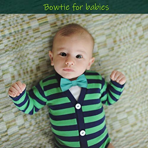Image of Pre-Tied Adjustable Solid Tuxedo Bow Tie for Boys and Men