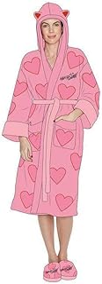 Harley Quinn Bird of Prey Pink Heart Dressing Gown Robe