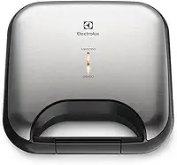 Sanduicheira grill chapa ondulada elétrico Electrolux antiaderente inox ESG20 127v