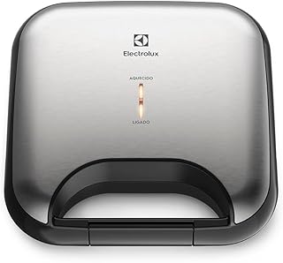 Sanduicheira grill chapa ondulada elétrico electrolux antiaderente