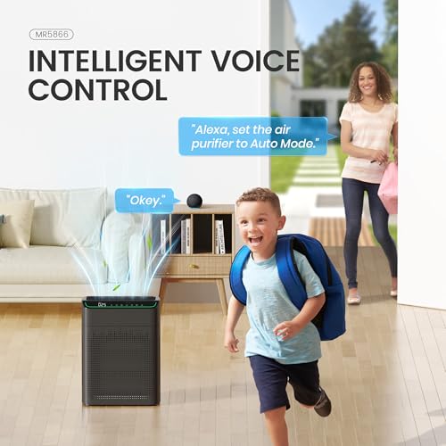 MERONTE Air Purifiers for Smoke Large Room, Cover Up to 1690 Sq Ft,Black - image 8