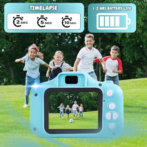 Image of BuyLuxe Kids Camera for Boys & Girls | HD Digital Mini Camera with Video Recording, Photo Capture, Rechargeable Battery | Lightweight & Portable Toy Camera for Kids