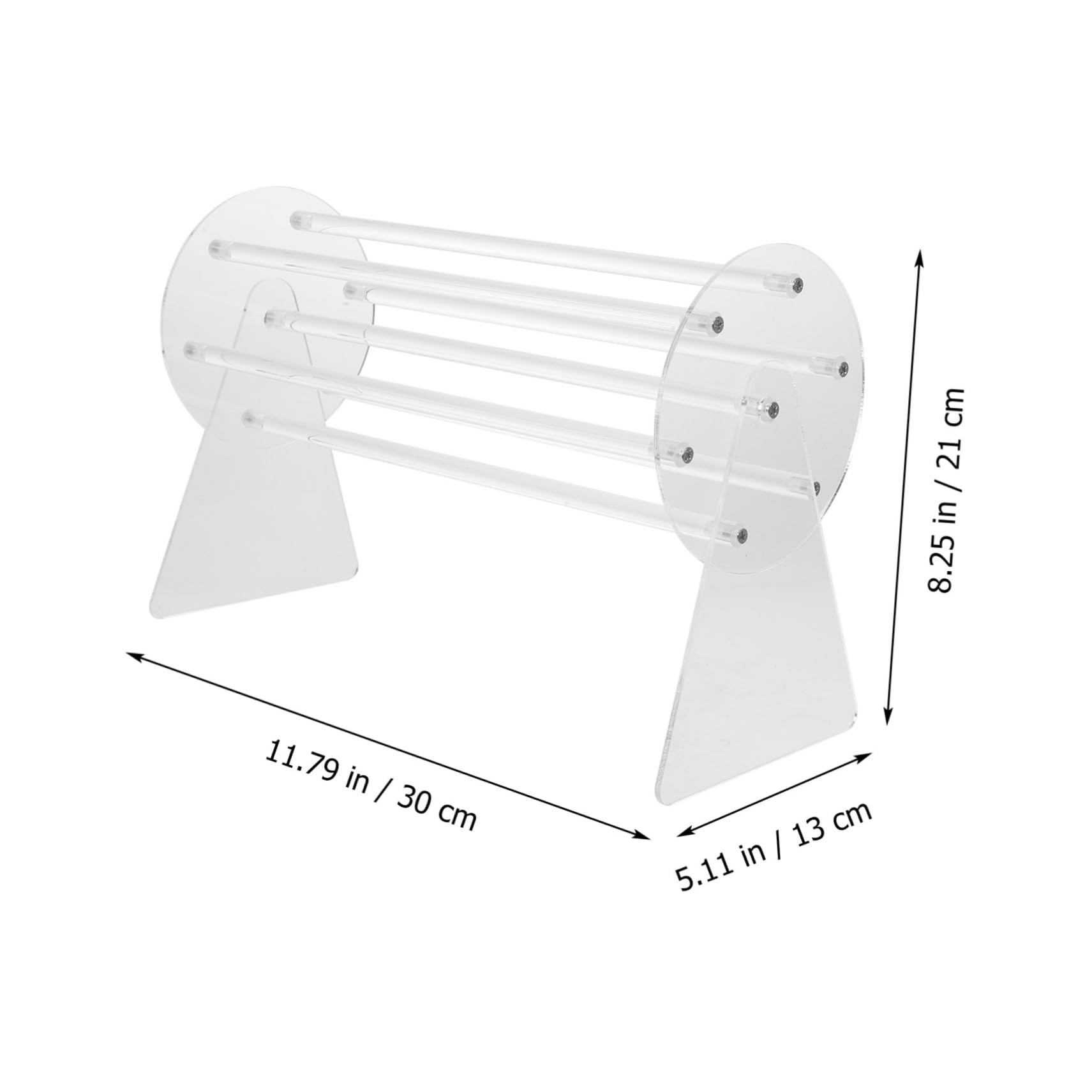 Baluue Halterung für Stirnband Display aus Acryl mit Stabiler Basis und Drehbarem Design Haargummi Displayhalter für Schreibtisch und Zuhause zur Ordentlichen Aufbewahrung