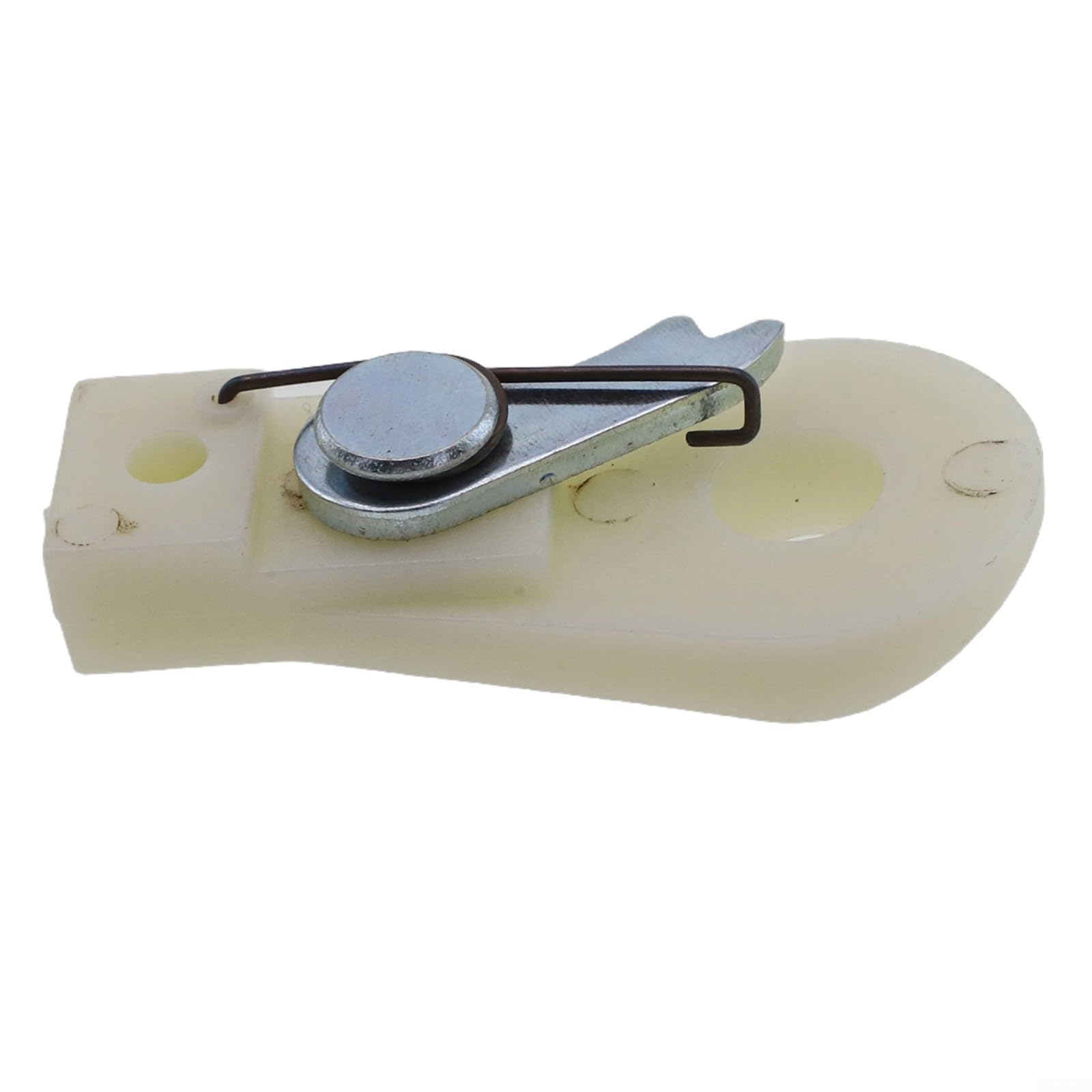 Umbrella Replacement Hand Crank System Bracket for Garden Balcony Patio, Plastic Winder Mechanism Fitting for Parasol Pole Repair, White Accessory Part