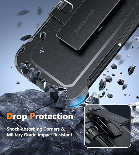 Coque Google Pixel 9 Pro double couche robuste avec attache ceinture