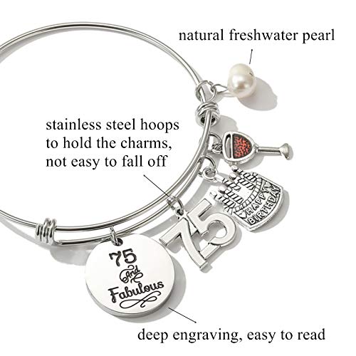 Image of Silver /14k Gold Plated Birthday Bracelet, Natural Healing Crystal Bracelet Gifts for Her Birthday for Daughter Granddaughter Friends Mom Grandma Sister