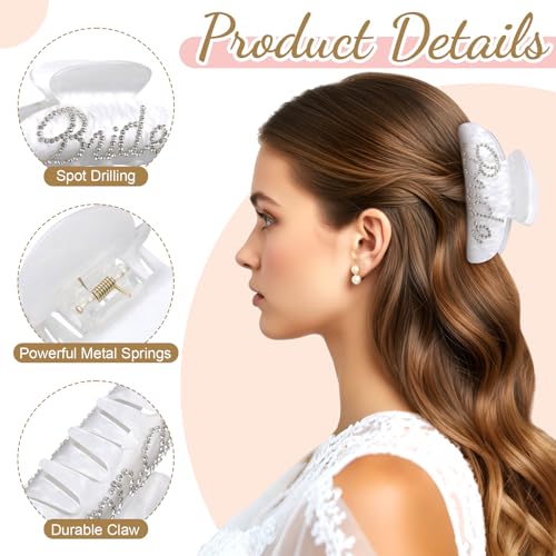 Set de 8 pinzas para novia y damas de honor miniatura 3
