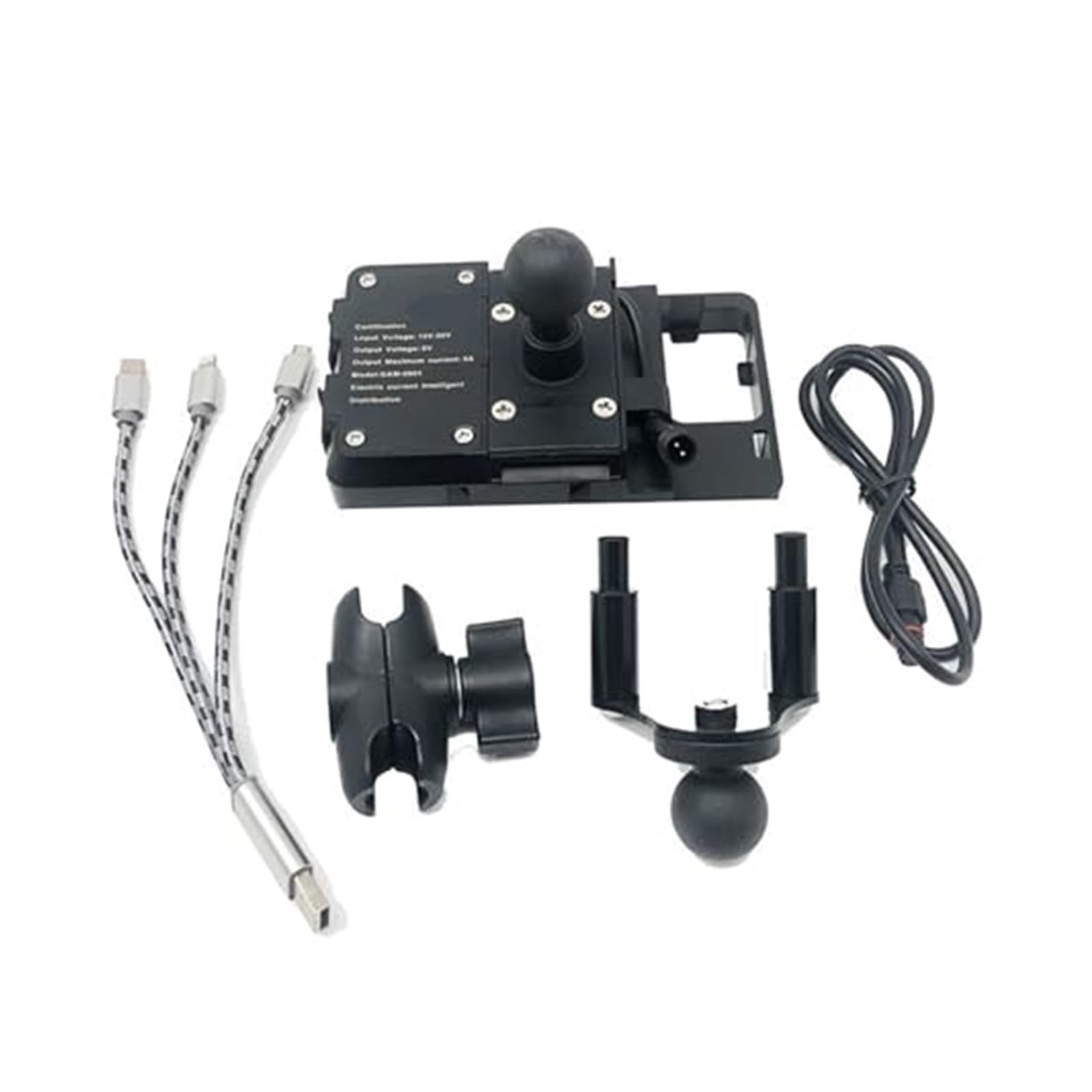 Supporto telefono bicicletta Per Ducati Per Scrambler 800 Per Scrambler 1100 2014-2020 Motociclista Supporto Del Telefono Staffa Di Navigazione Del Telefono USB Staffa Di Ricarica(USB Mobile Phone)