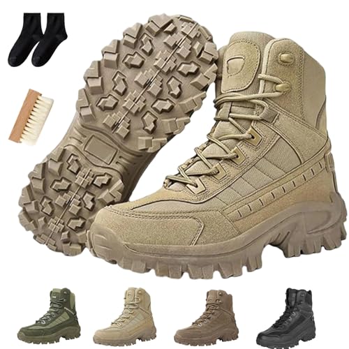 Gugliet Mens Orthopedic Support Anti-Puncture Work Boots Waterproof Anti-Sprain Hiking