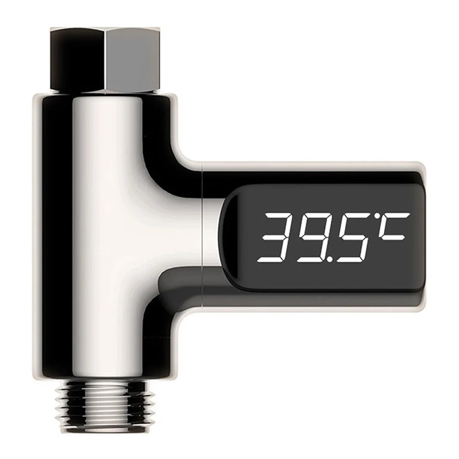 Duschtemperaturmesser, LED-Anzeige Wassertemperaturmesser Kunststoff 360 Grad Rotation Strom Dusche Thermometer Für Zuhause und Baden
