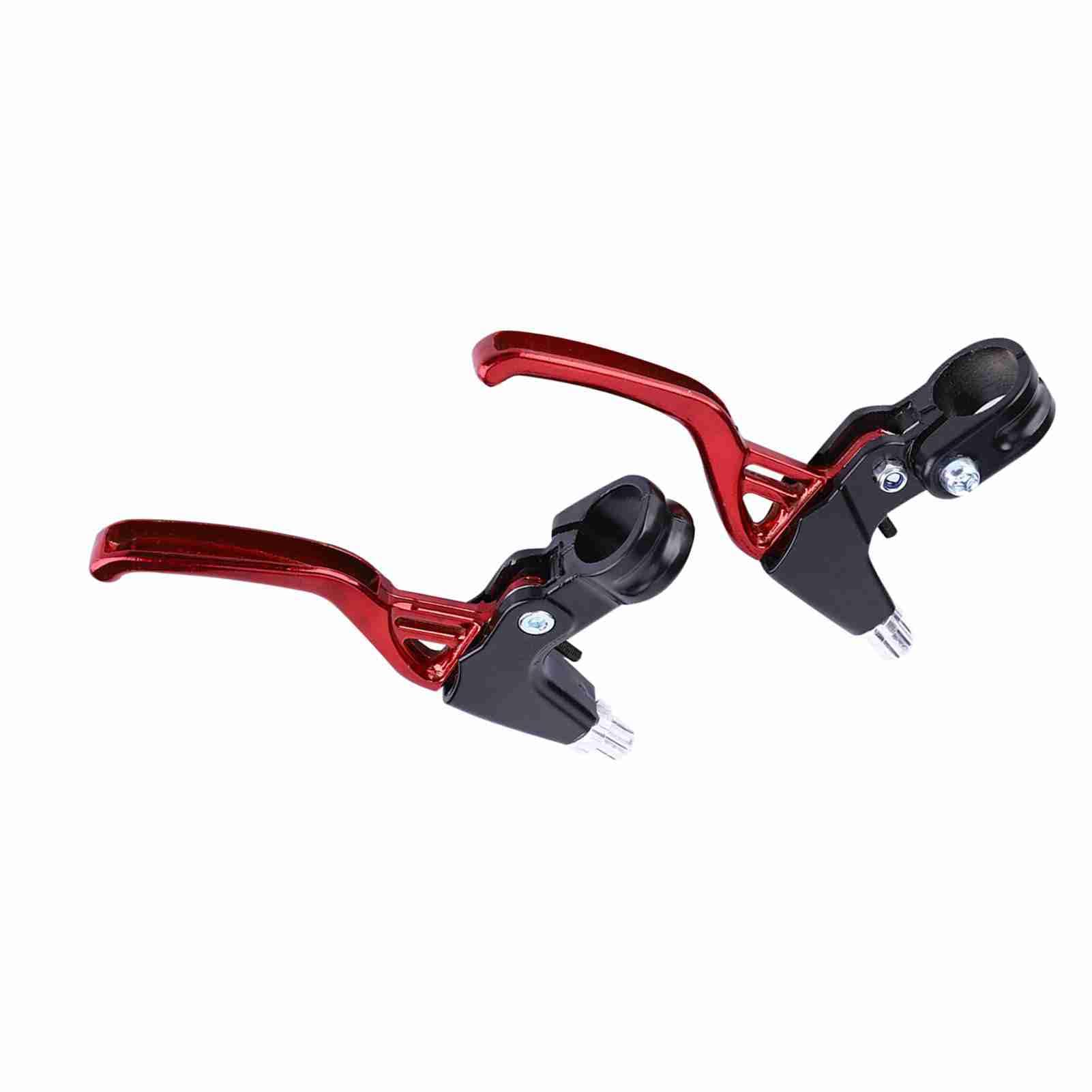 Brake Lever,Kids Mountain Brake Lever,1 Pair Ycle Brake Lever Reduce The Burden Fixed Gear Brake Handles，Weighi S Aluminium Alloy Cycling Brakes Handles 4 Colors Available