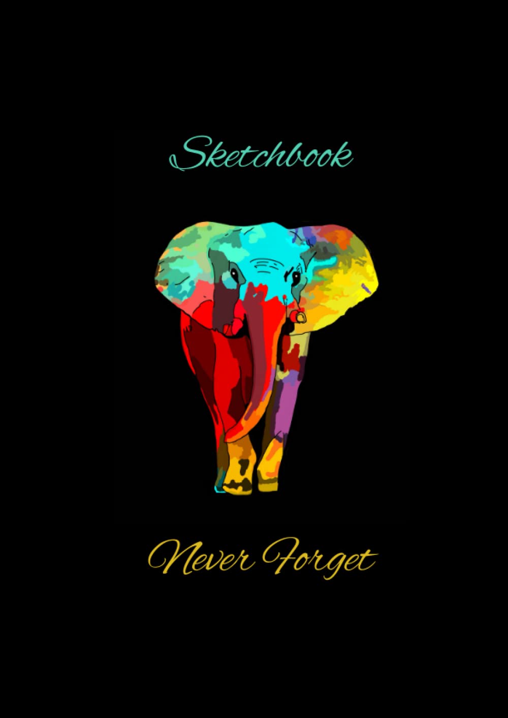 A4 Elephant Sketchbook 120 pages: Blank outlined paper 210mm x 297mm By Elizabeth banks