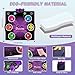 Ysityum Kids Dance Mat Toy with 2 Gesture-Sensing Wristbands - Wireless Bluetooth Light-Up 6-Key Electronic Dance Pad, 6 Games & Music Modes, Birthday Gift for Girls Boys