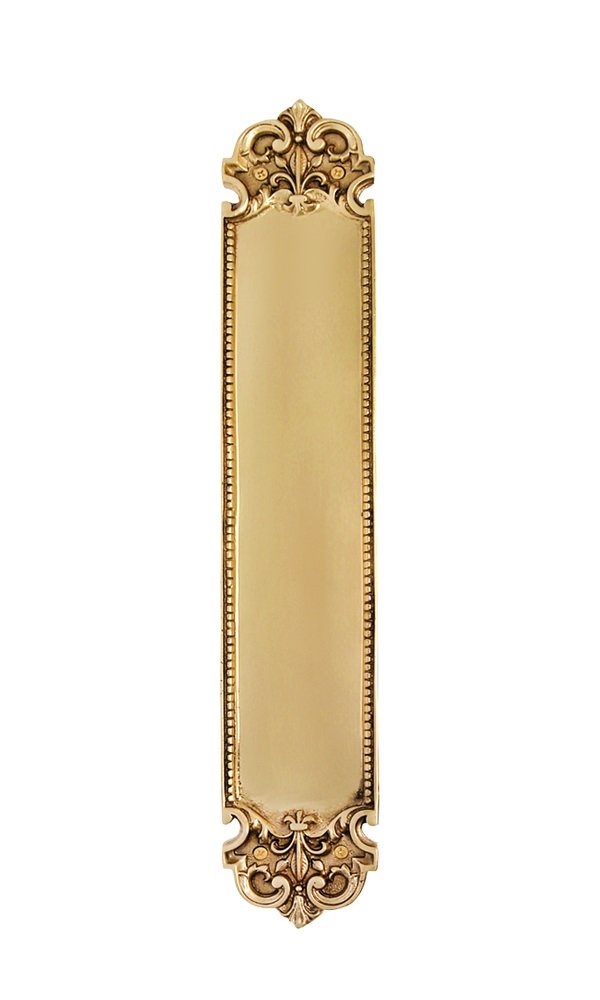 Nostalgic Warehouse San Francisco Push Plate, Polished Brass