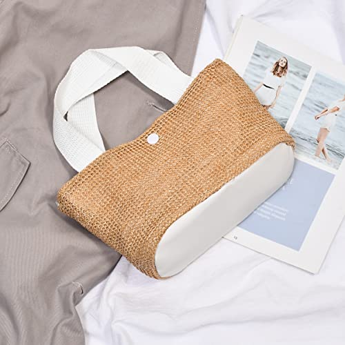 Bolso de playa tejido Straw Beach Bag Tote miniatura 3