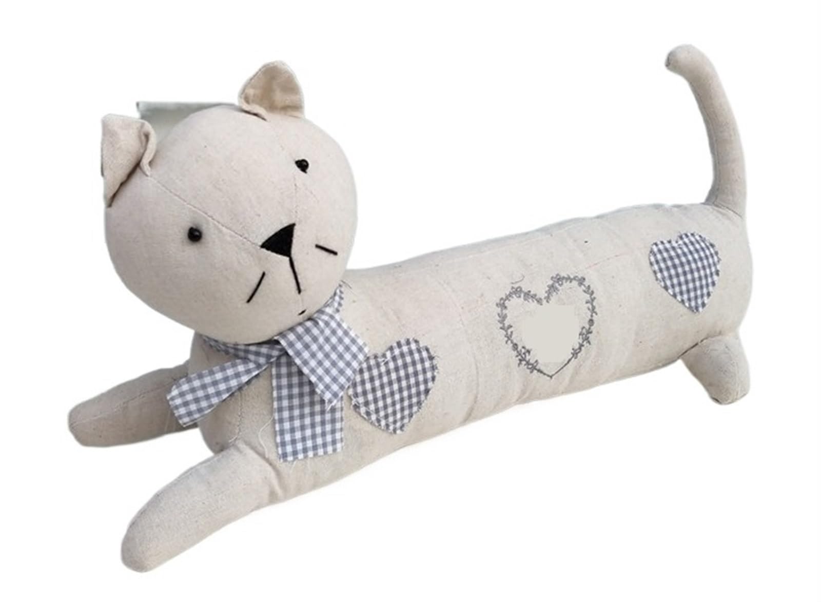 Butoir de porte en forme de chat bleu résistant pour bas de porte et fenêtre