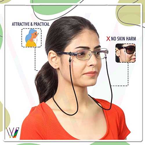 Image of Unisex Spec Holder Hook & Loop Anit Slip Eyewear Lanyard Fabric Strap Chain