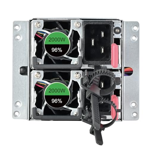 Image of Silverstone Technology Gemini 2000C Titanium 80PLUS Titanium 2000W+2000W 2U CRPS Redundant Power Supply, SST-GM2000C-TF