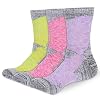ouhos 3 Paar Warme Bunte Dicke Sports Socken Damen Herren 39-42 Sportsokken Wandersocken Trekkingsokken Arbeitssocken Atmungsaktives Polsterung Anti Schweiß Socken