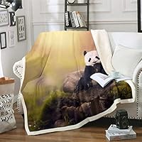 Coperta Stampata Con Cactus - In Pile E Sherpa, 152x200 Cm, Per Letto O Divano - Foto 3