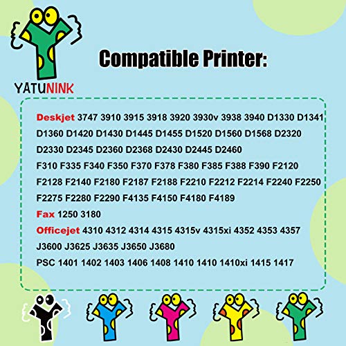 2Pk For Hp 21Xl 22Xl Compatible Ink Cartridges C9351An C9352An For Hp Deskjet 3915 3920 3930V D1530 D1320 D1311 D1455 Printer #TOP1