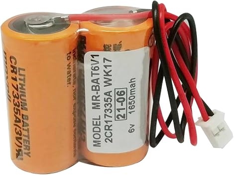 1-Pack MR-BAT6V1 2CR17335A WK17 6V 1650mAh Non-Rechargeable Lithium Battery