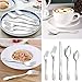 LIANYU 40-Piece Stock Pot with Silverware Flatware Cutlery Set for 8, Stainless Steel Kitchen Restaurant Party Tableware Eating Utensil Sets, Vine Pattern, Mirror Finish, Dishwasher Safe