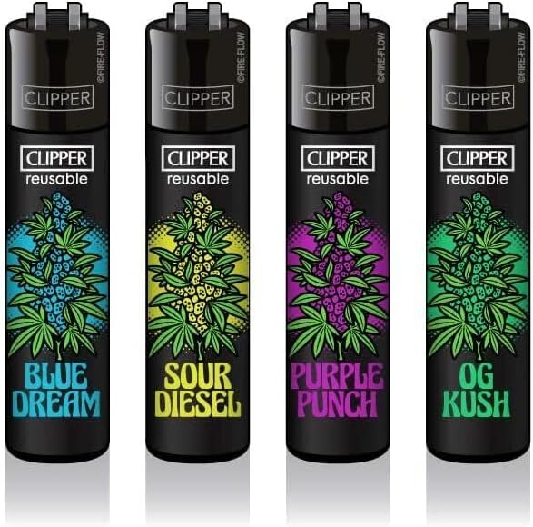 CLIPPER LIGHTERS - SET OF 4 (Strains #4)