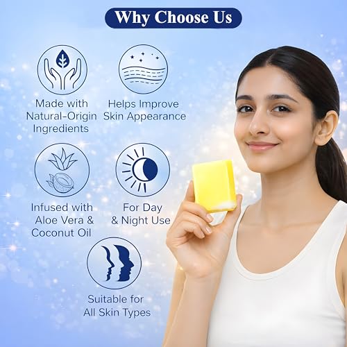 Image of Satthwa Kojic Acid 1% Soap with Vitamin C | For Pigmentation, Tan and Dark Spots | Brightening Soap for Men and Women | Pack of 2 (100g Each)
