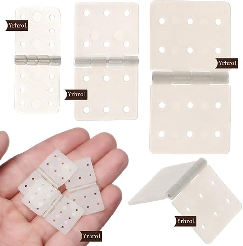 Miniatura 3 de Yrhrol Bisagras de nailon con clavijas de 0.79 pulgadas de ancho y 1.42 pulgadas de largo para modelos de avión a control remoto, piezas de avión