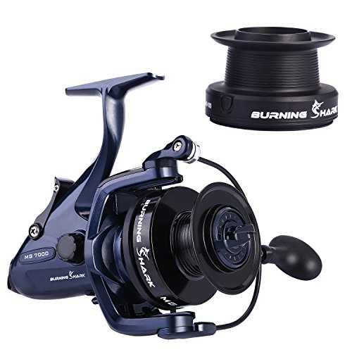 Image of Sougayilang Spinning Fishing Reel 12+1BB Metal Body Smooth Carp Spinning Reels for Saltwater Freshwater Fishing-MG7000