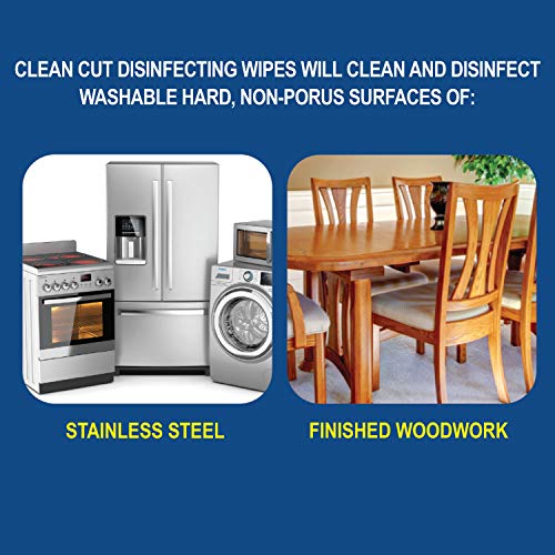 Clean Cut Disinfecting Wipes, Fresh Scent, 35 Wet Wipes, Kills 99.9% Of Bacteria, Multi-Surface Cleaning Wipes, Great For Kitchens, Bathrooms, Offices, And Classrooms (Pack Of 2) #TOP7