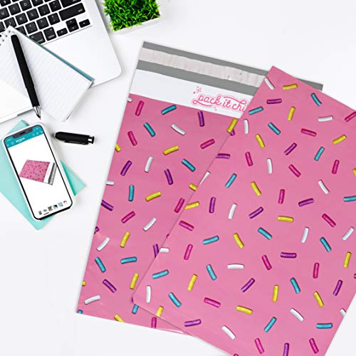 Pack-It-Chic-10X13-100-Pack-Sprinkles-Pattern-Poly-Mailer-Envelope-Plastic-Custom-Mailing-Shipping-Bags-Self-Seal
