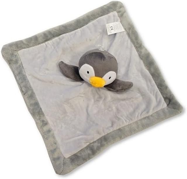 Penguin 3D Baby Comforter Grey Soft Blanket