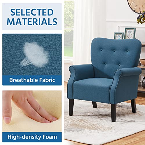 Sillón Plegable Poliéster Azul marino miniatura 6