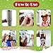 6Pcs Christmas UV DTF Wraps for 40 oz Glass Water Bottle Lime Green Santa Xmas Deer Tree Waterproof Rub On Transfer Decals for DIY Crafts Laptop