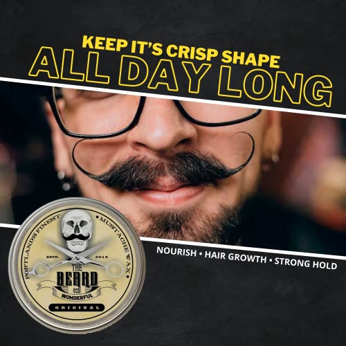 Moustache and Beard Wax 15ml - Pocket Sized Comb - Promotes Facial Hair Growth – Ideal Beard Styling for Men with Natural Ingredients, Strong Hold, & Original Scent Wax - Image 6