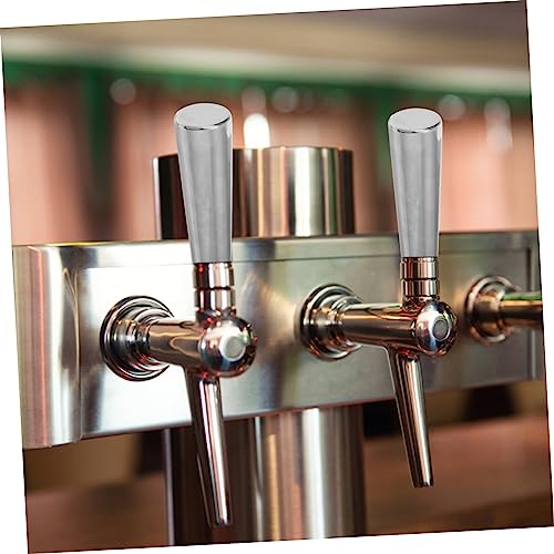 Mikinona Manija del Grifo De Cerveza Partes del Mango del Grifo Palanca De Grifo De Cerveza Grifo De Barril Manijas De Grifo De Cerveza Acero Inoxidable 304 Plata