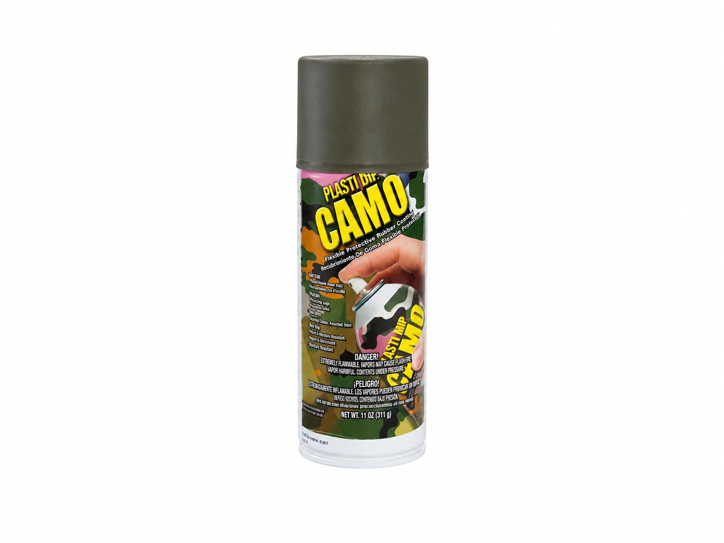 Plasti Dip Camo Verde Rubber Coating - Aerosol Spray - 400Ml - Camo Green